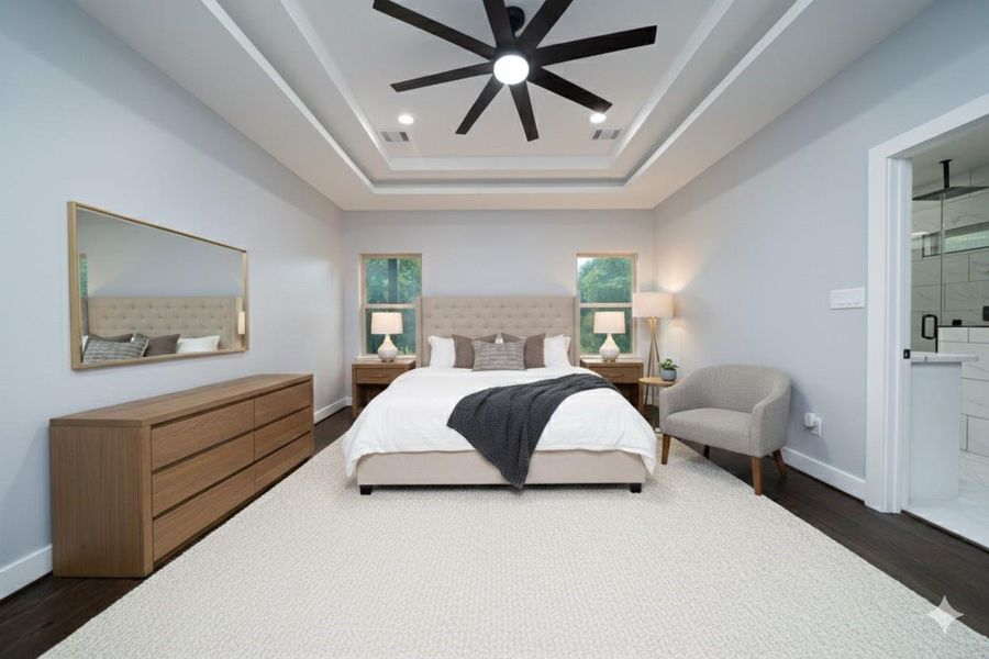 Furnished interior view inside a new home in , Houston (Image 8). Furnished interior view inside a new home in , Houston (Image 8).