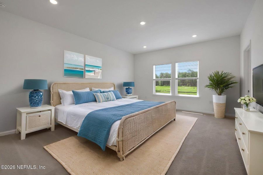Furnished interior view inside a new home in Brook Forest, St. Augustine (Image 19).