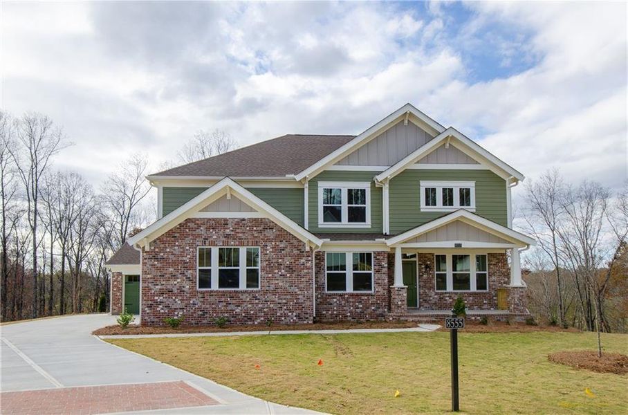 Front exterior of a new home in , Ball Ground, GA, highlighting curb appeal (Image 29).