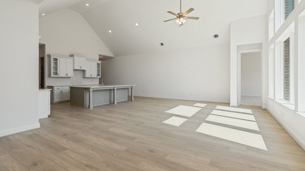 Representative furnished interior of a home built from the Vanderbilt by DRB Homes in Brookewater, Rosenberg (Image 8).
