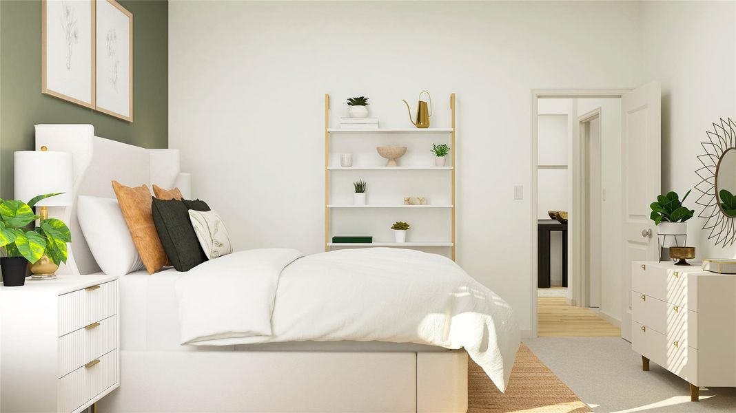 Furnished interior view inside a new home in Samara, League City (Image 15).