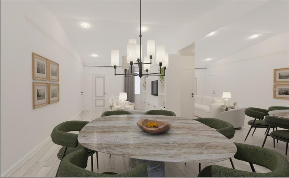 Furnished interior view inside a new home in , Dunnellon (Image 6).