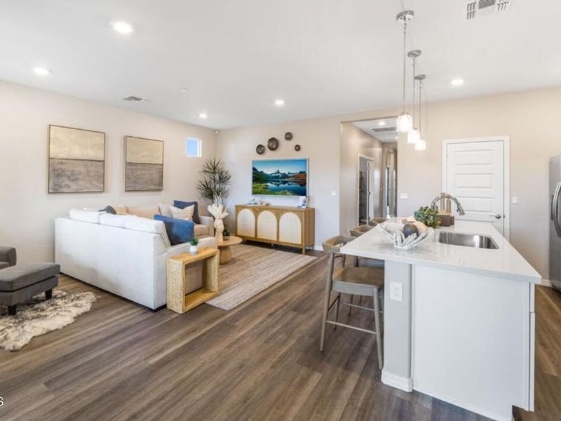 Furnished interior view inside a new home in South Ranch Destination Collection, Prescott (Image 3).