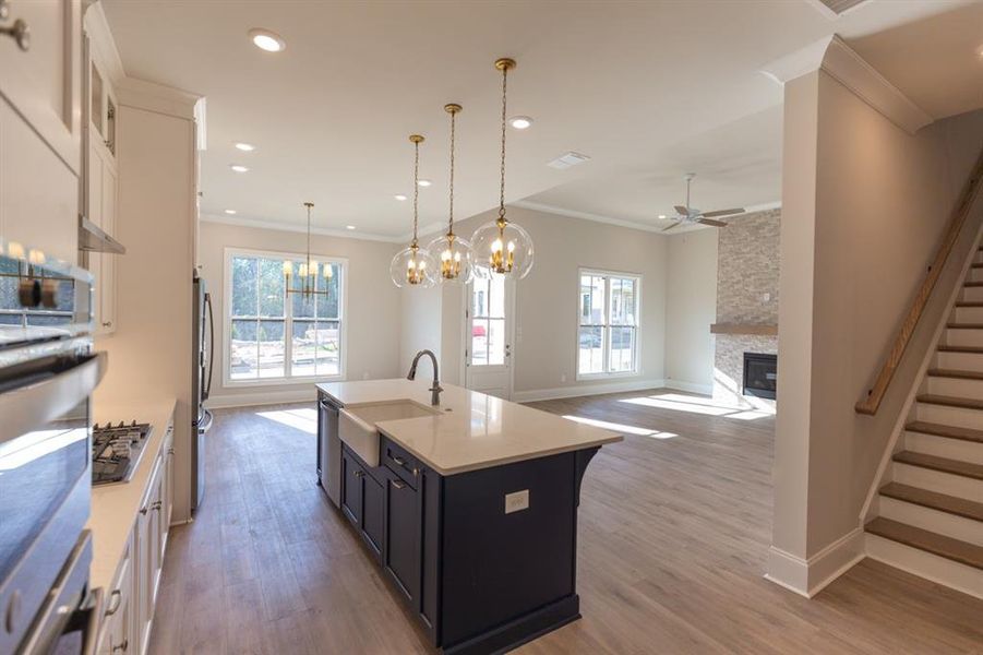 Furnished interior view inside a new home in Waterhaven, Cumming (Image 17).