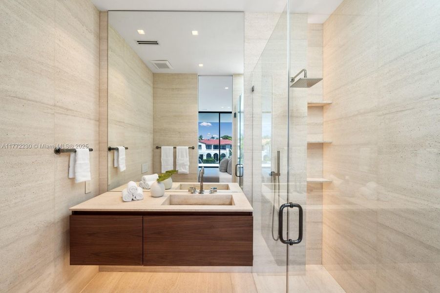 Furnished interior view inside a new home in , Miami Beach (Image 5). Furnished interior view inside a new home in , Miami Beach (Image 5).