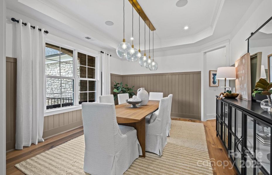 Formal dining room.  Representative photo