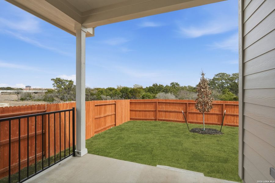 Exterior details and patio area of a home in Stillwater Ranch, San Antonio (Image 23).