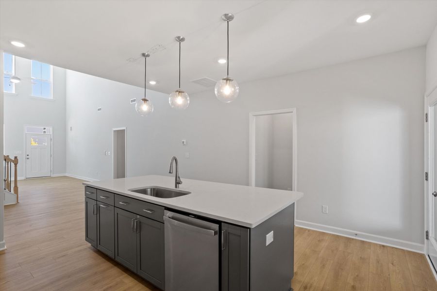Furnished interior view inside a new home in Ovation at Sweetbrier, Durham (Image 8).