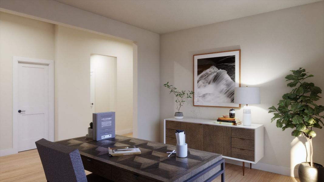 Representative furnished interior of a home built from the 4008 by Risewell Homes in Freedom at Anthem, Kyle (Image 13).