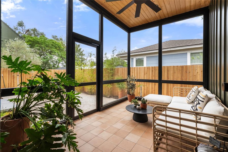 Exterior details and patio area of a home in , Austin (Image 4).
