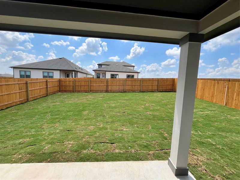 Rear Covered Patio and Private Backyard Rear Covered Patio and Private Backyard