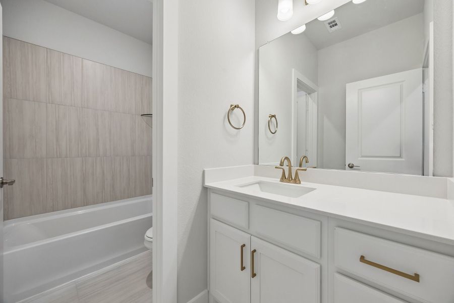 Furnished interior view inside a new home in Painted Tree Lakeside, McKinney (Image 13).