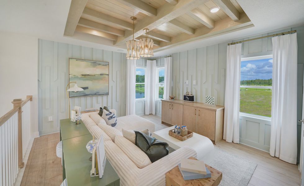 Furnished interior view inside a new home in Weslyn Park at Sunbridge, St. Cloud (Image 25).