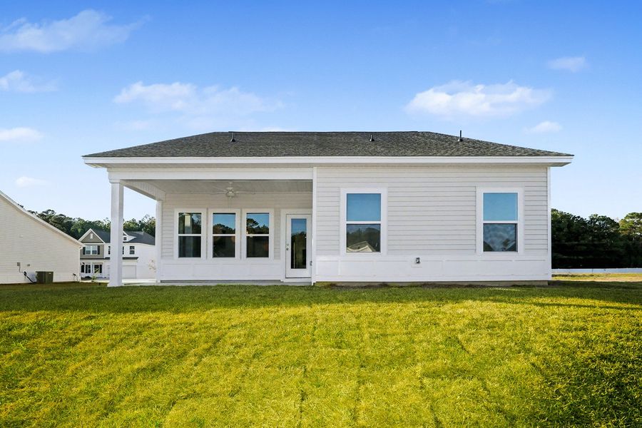 Exterior details and patio area of a home in Hainer Place, Conway (Image 20).