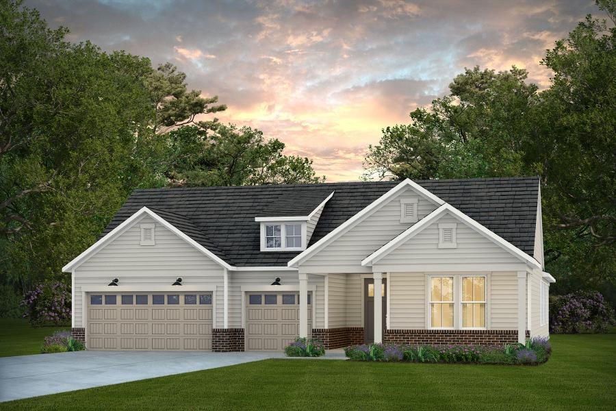 Representative exterior photo of a completed home built from the Renown by Del Webb in Del Webb Carolina Ridge, Midland, NC (Image 24).