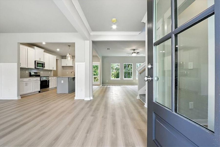 Spacious, unfurnished interior of a new home in Traditions of Braselton, Jefferson (Image 30).