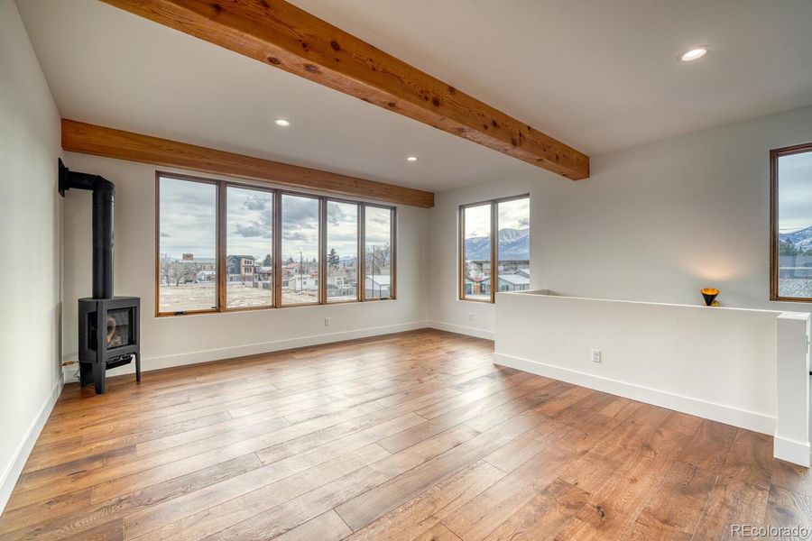 Greatroom with views of Town and the Collegiate Peaks!