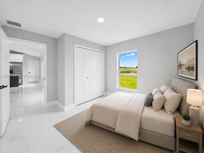 Furnished interior view inside a new home in , Cape Coral (Image 17). Furnished interior view inside a new home in , Cape Coral (Image 17).