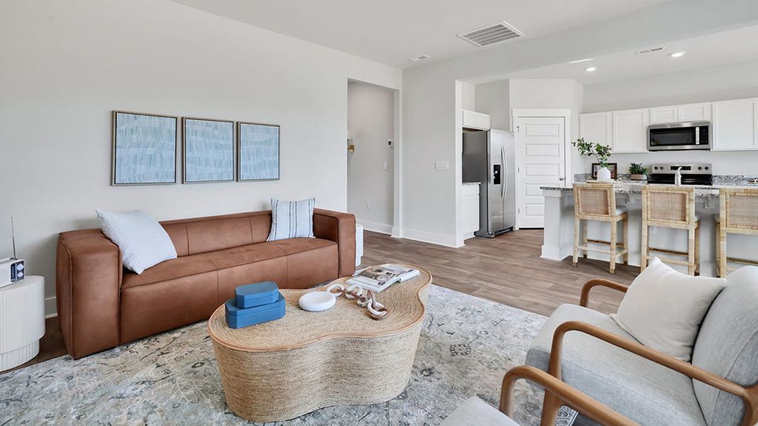 Furnished interior view inside a new home in Indigo Preserve, Leland (Image 14).