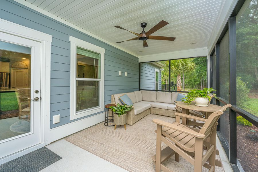 Exterior details and patio area of a home in Sea Island Preserve, Johns Island (Image 40).