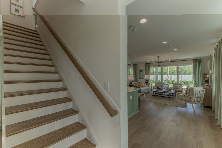 Representative furnished interior of a home built from the Liberty by Riverside Homes in Mariposa at EverRange, Jacksonville (Image 36).
