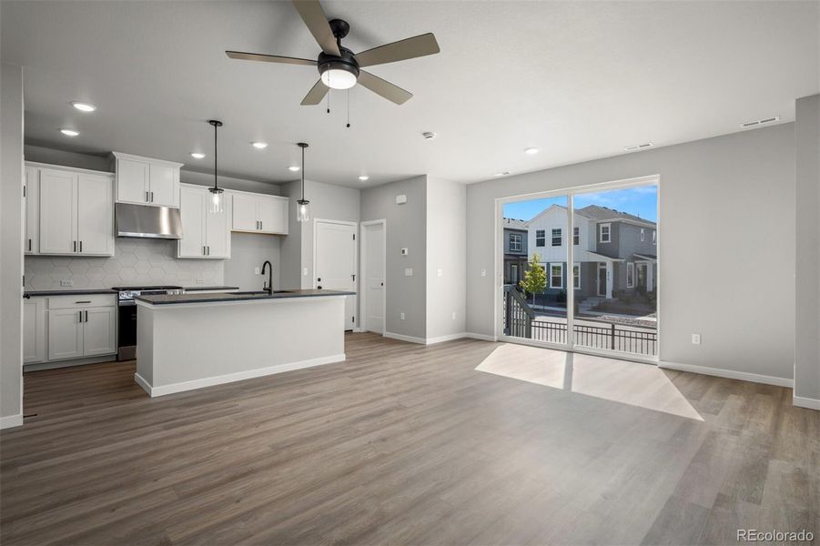 Furnished interior view inside a new home in Revel Crossing at Wolf Ranch – The Ascent Collection, Colorado Springs (Image 10).