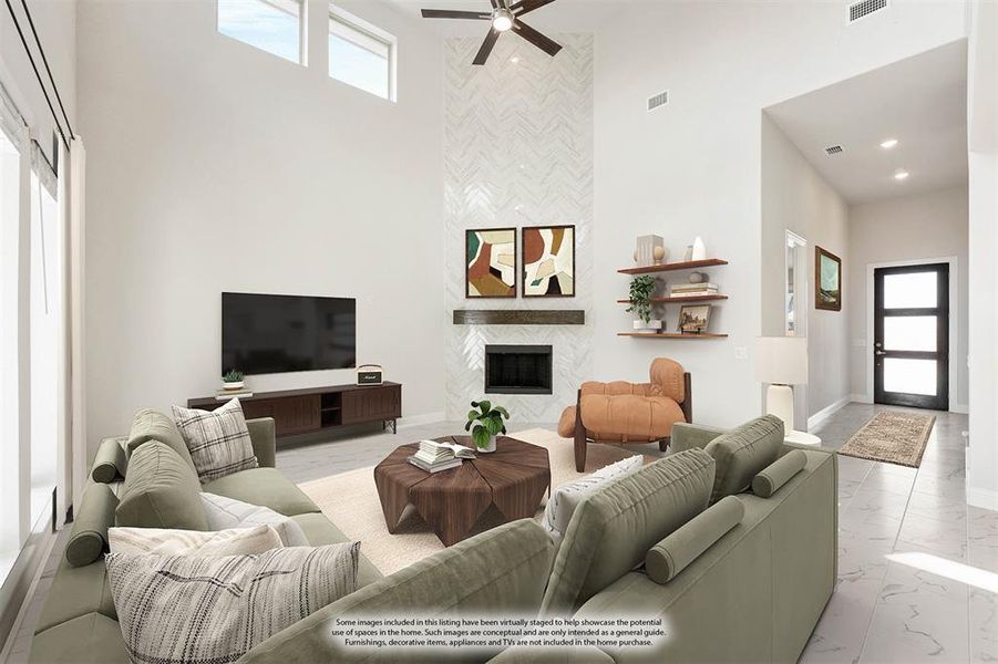 Furnished interior view inside a new home in Ridgepoint, Midlothian (Image 10). Furnished interior view inside a new home in Ridgepoint, Midlothian (Image 10).