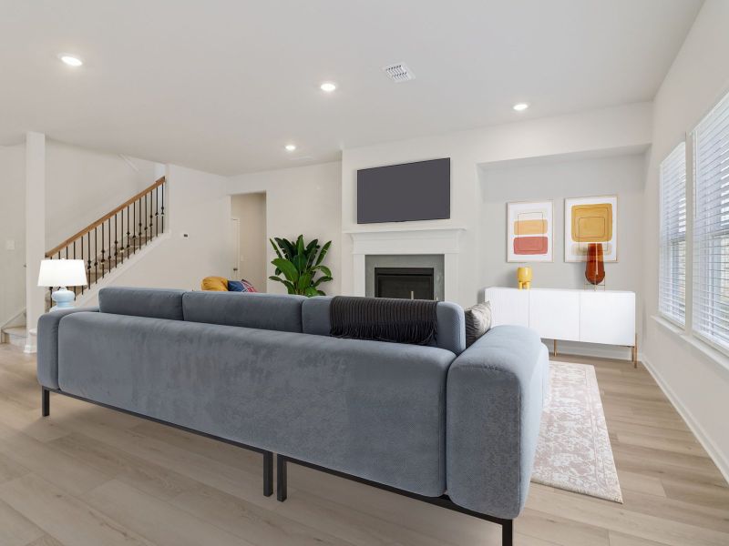 Furnished interior view inside a new home in Ivey Township, Dallas (Image 5).