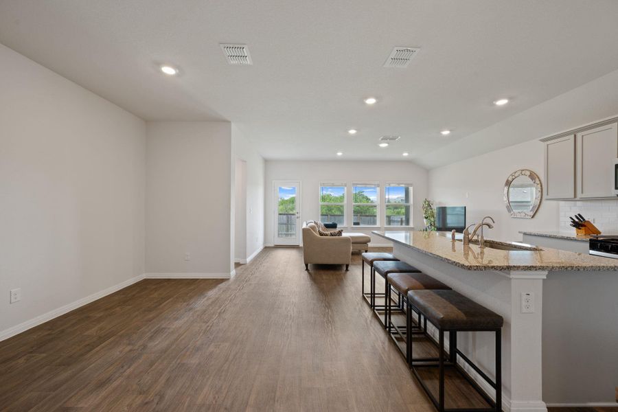 Furnished interior view inside a new home in Carillon, Manor (Image 5). Furnished interior view inside a new home in Carillon, Manor (Image 5).
