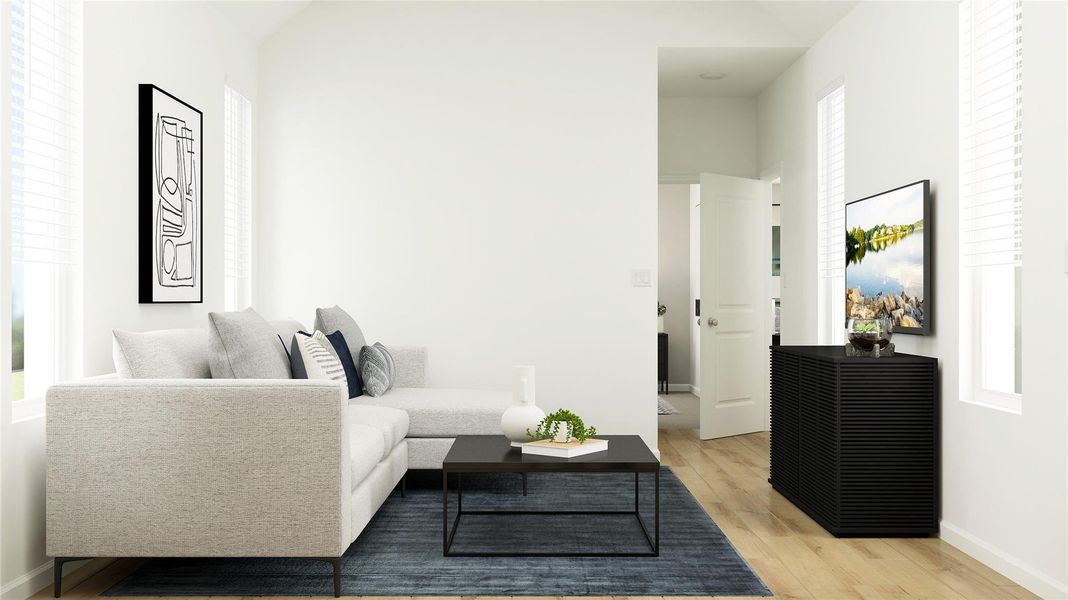 Furnished interior view inside a new home in The Preserve at Rosenberg, Rosenberg (Image 28).