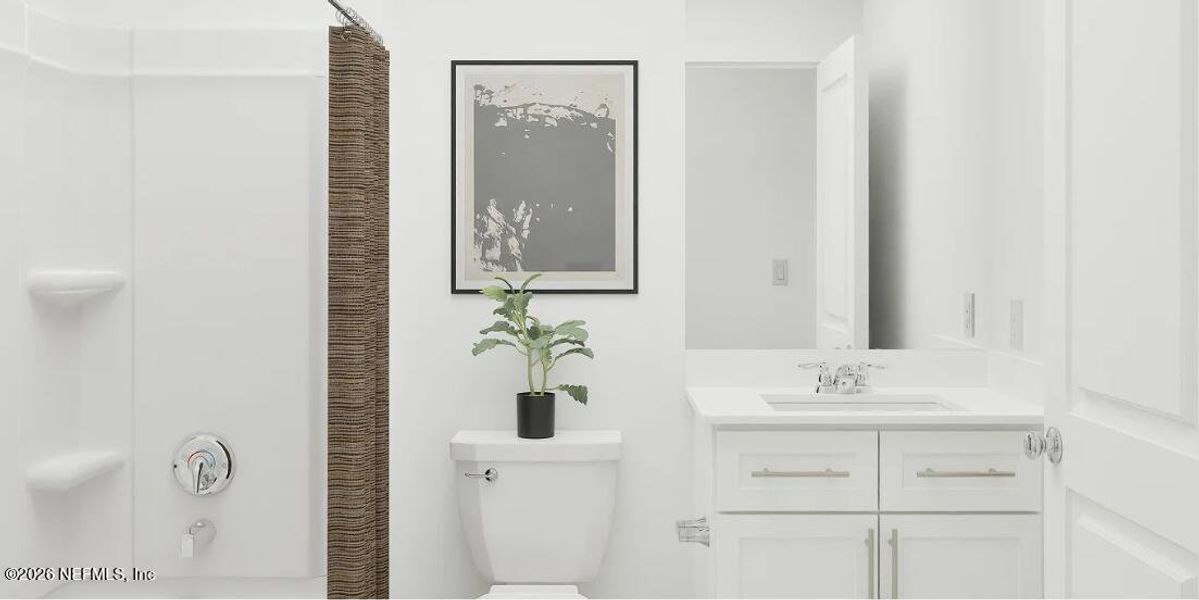Furnished interior view inside a new home in Mill Creek North Townhomes, Jacksonville (Image 4).