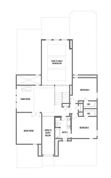 2D floor plan layout of this home in Blackhawk, Pflugerville, TX (Image 2). 2D floor plan layout of this home in Blackhawk, Pflugerville, TX (Image 2).