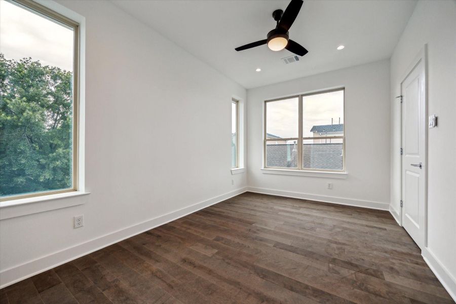 One of the Secondary Bedrooms * On the Third Floor * Hardwood Floors.