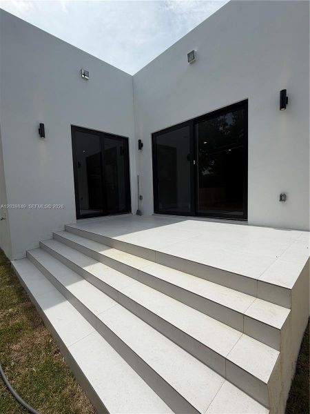 Exterior details and patio area of a home in , Miami (Image 27). Exterior details and patio area of a home in , Miami (Image 27).