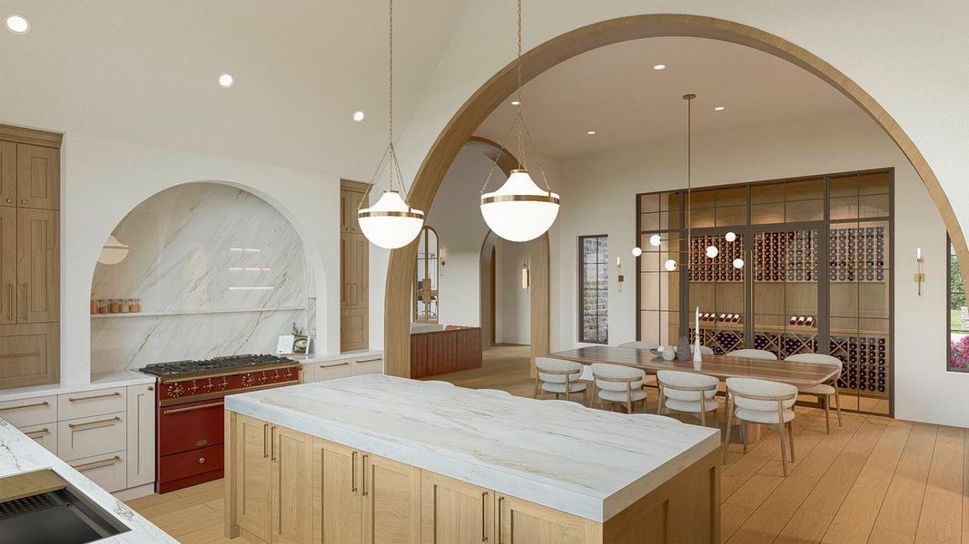 Furnished interior view inside a new home in , Spring (Image 4).