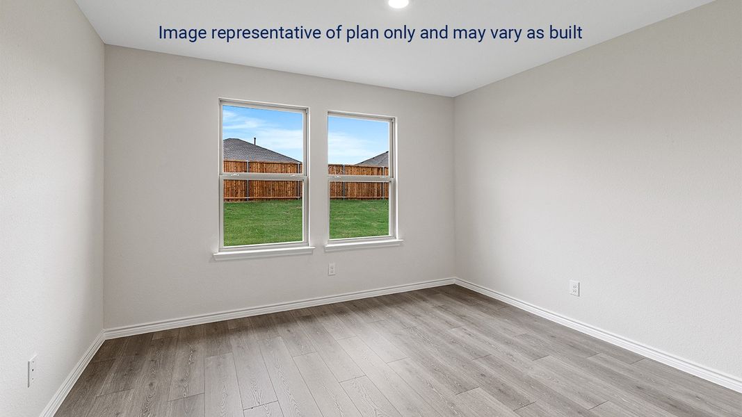 Representative unfurnished interior of a home built from the Holden by D.R. Horton in King's Landing, Corpus Christi (Image 33). Representative unfurnished interior of a home built from the Holden by D.R. Horton in King's Landing, Corpus Christi (Image 33).