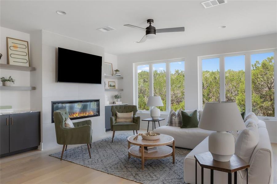 Furnished interior view inside a new home in , Austin (Image 9).