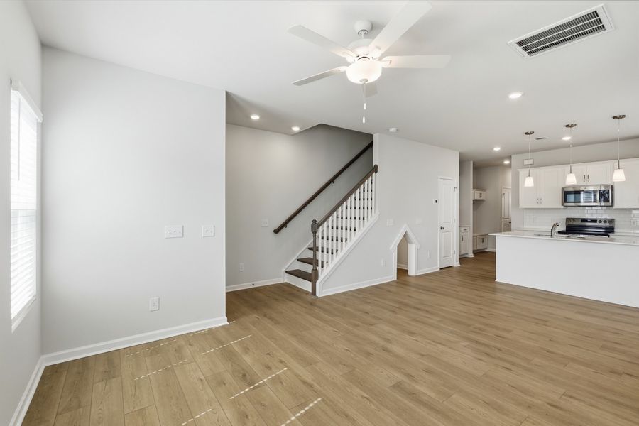 Spacious, unfurnished interior of a new home in Nichols Landing, Charlotte (Image 14). Spacious, unfurnished interior of a new home in Nichols Landing, Charlotte (Image 14).