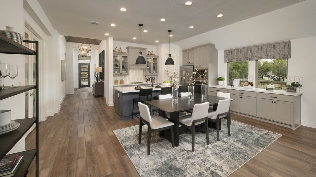Furnished interior view inside a new home in Meadows of Mill Creek, Seguin (Image 40).