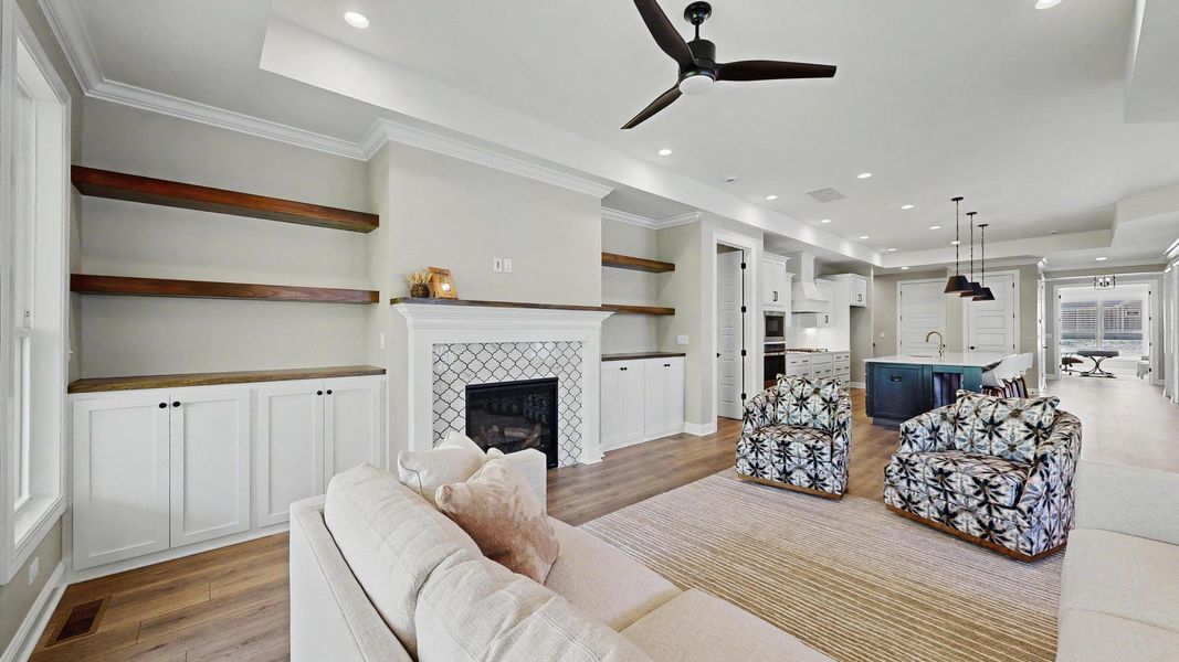 Representative furnished interior of a home built from the Verona by Perfection Builders in The Courtyards at Curry Farms, Louisville (Image 6).