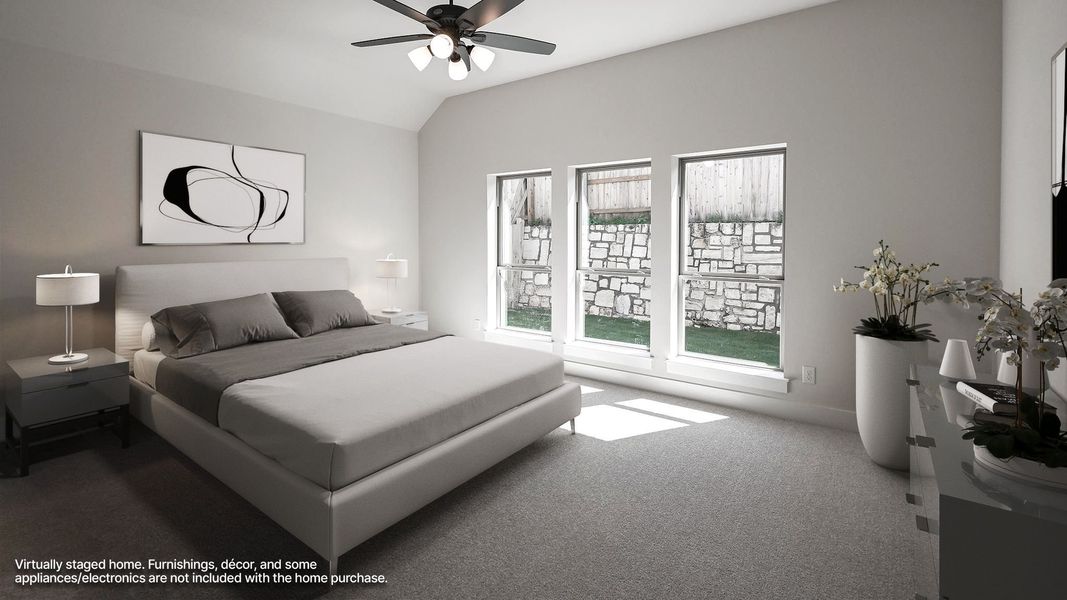 Furnished interior view inside a new home in Crosswinds, Kyle (Image 7).