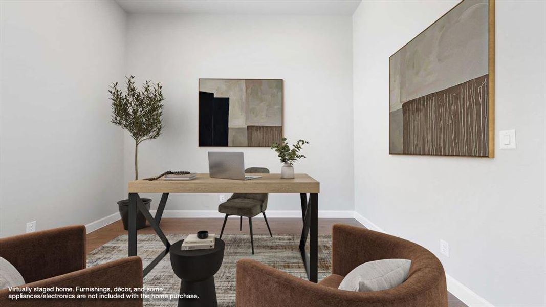 Furnished interior view inside a new home in Terraces 82'/100', Rockwall (Image 9).