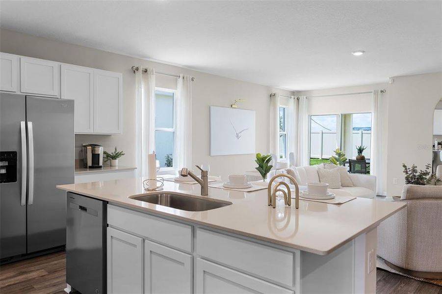Furnished interior view inside a new home in Wind Meadows South, Bartow (Image 10).