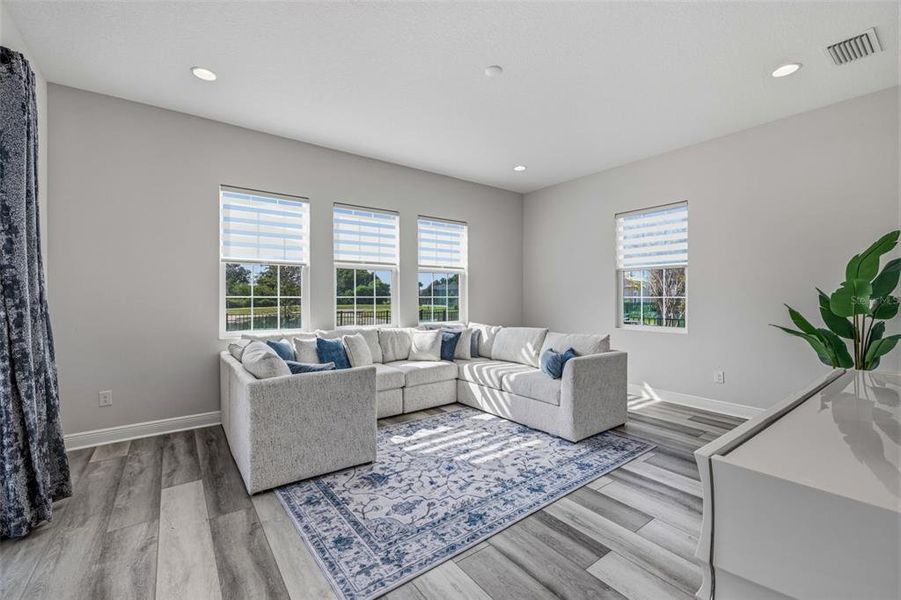 Furnished interior view inside a new home in Waterset, Apollo Beach (Image 34). Furnished interior view inside a new home in Waterset, Apollo Beach (Image 34).