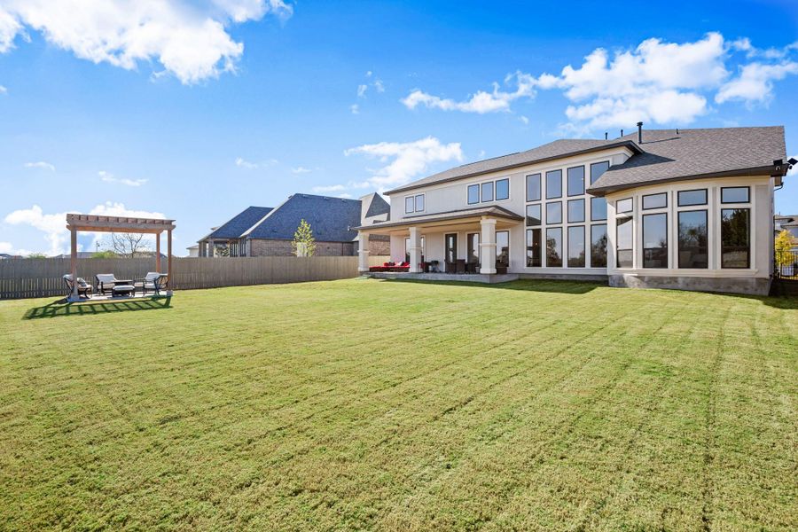 Back of house featuring a patio and a fenced backyard Back of house featuring a patio and a fenced backyard