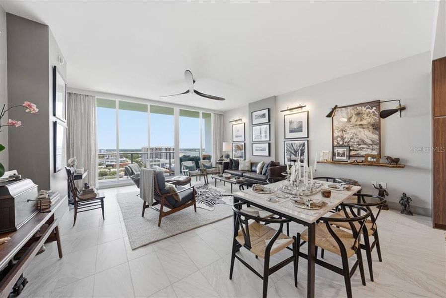 Furnished interior view inside a new home in , St. Petersburg (Image 43).