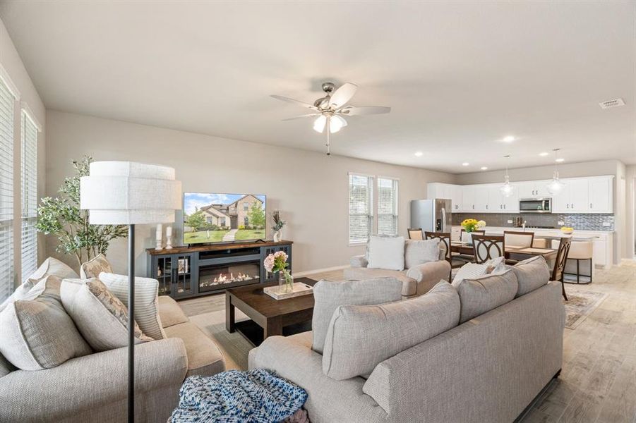 Furnished interior view inside a new home in Redden Farms, Midlothian (Image 12). Furnished interior view inside a new home in Redden Farms, Midlothian (Image 12).