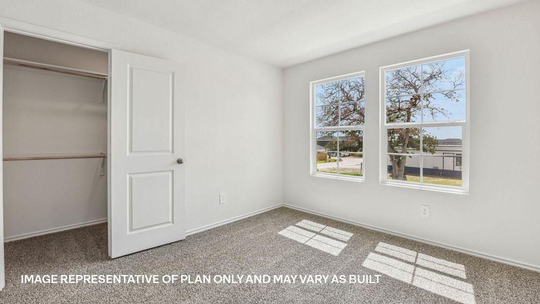 Representative unfurnished interior of a home built from the The Travis by D.R. Horton in Valverde, Bastrop (Image 33).