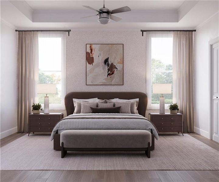 Furnished interior view inside a new home in Aberdeen, Hoschton (Image 3).