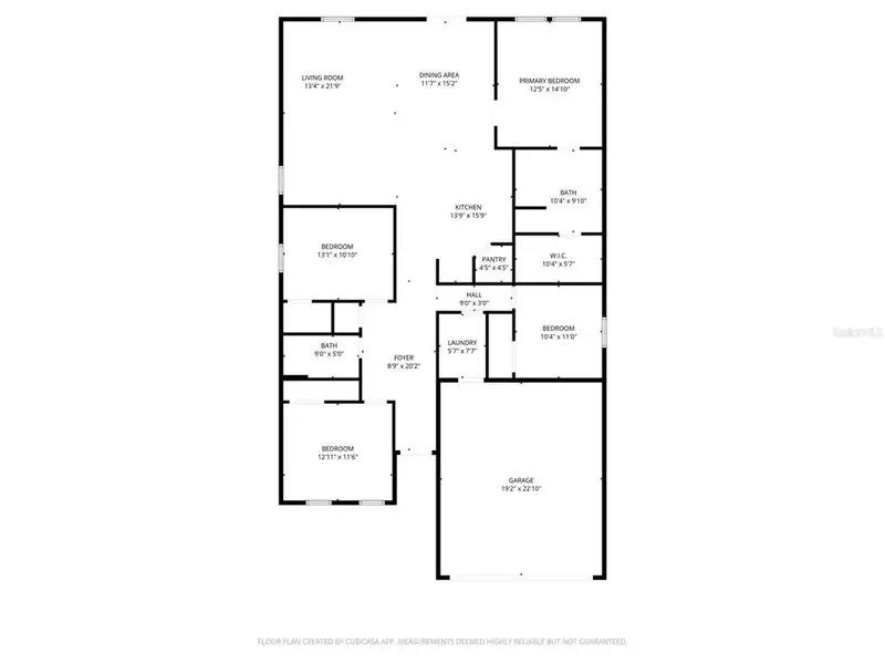2D floor plan layout of this home in , Kissimmee, FL (Image 5).